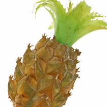 Artikel Miniatur Ananas Set Kunststoff Deko Frucht Tropisch 6-teilig ca. 6,5–8cm Orange/Grün