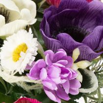 Artikel Künstlicher Blumenstrauss mit Anemonen, Frühlingsdeko, 26 cm, mehrfarbig