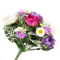 Artikel Künstlicher Blumenstrauss mit Anemonen, Frühlingsdeko, 26 cm, mehrfarbig