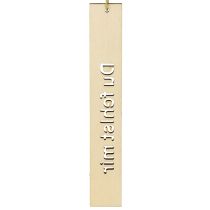 Artikel Holzanhänger mit Trauerspruch 16×2,5cm Natur Olivgrün 12 Stk.