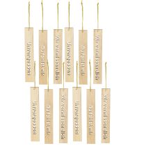 Artikel Anhänger Holz mit Trauerspruch Holzhänger 16×2,5cm 12 St