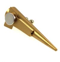 Artikel Hochzeitsanstecker mit Magnet aus Kunststoff und Metall, 7cm, matt Gold