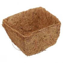 Artikel Anzuchttöpfe aus Kokosfaser, 11 × 11 × 6,5 cm, naturbraun, biologisch abbaubar, Set mit 12 Stück