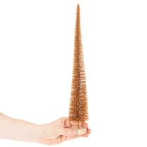 Artikel Deko Tannenbaum schlank mit Holzfuss 40cm in Senfgelb 3er-Set