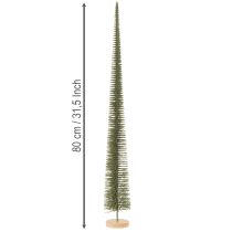Artikel Dekotannenbaum künstlich mit Holzsockel 80 cm grün