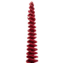 Artikel Deko-Tannenbaum aus Kunststoff schlank mit Holzfuss 80 cm rot