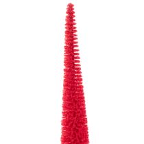 Artikel Deko Tannenbaum schmal künstlich Rot mit Holzsockel 40 cm 3er-Set
