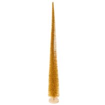 Artikel Deko Tannenbaum 80cm Kunststoff Senfgelb mit Holzfuss