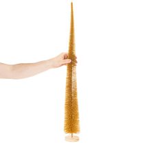 Artikel Deko Tannenbaum 80cm Kunststoff Senfgelb mit Holzfuss