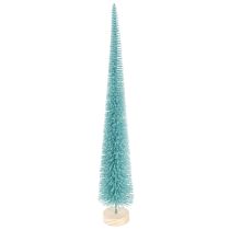 Artikel Tannenbaum Kunstbaum schlank 40cm türkis mit Holzfuss