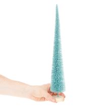 Artikel Tannenbaum Kunstbaum schlank 40cm türkis mit Holzfuss
