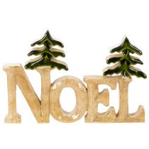 Artikel Weihnachtsdeko Aufsteller Noel Holz 18 cm mit zwei Tannen