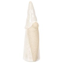 Artikel Dekofigur Wichtel aus Keramik 18 cm, weiss-grau, 3er-Set