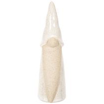 Artikel Dekofigur Wichtel aus Keramik 18 cm, weiss-grau, 3er-Set
