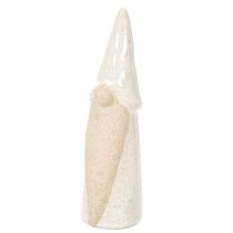 Artikel Dekofigur Wichtel aus Keramik 18 cm, weiss-grau, 3er-Set