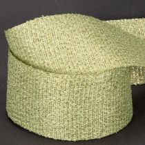 Artikel Dekoband mit Glitter aus Polyester 55mm x 15m Hellgrün