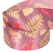 Artikel Dekoband Polyester Herbstlaub 40mm x 15m Lila