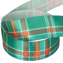 Artikel Geschenkband mit Karomuster 25mm Grün und Rot 20m Polyester