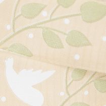 Artikel Schleifenband aus Polyester Beige mit christlichen Symbolen 25mm 20m
