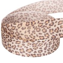 Artikel Geschenkband Polyester Leopard 25mm 18m