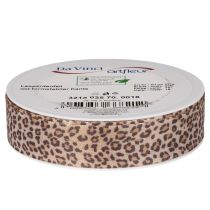 Artikel Geschenkband Polyester Leopard 25mm 18m