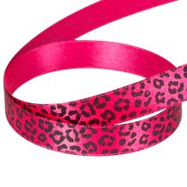 Artikel Dekoband Polyester Leopardenmuster Pink 18m Rolle