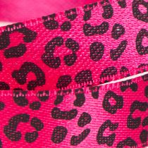 Artikel Dekoband Polyester Leopardenmuster Pink 18m Rolle