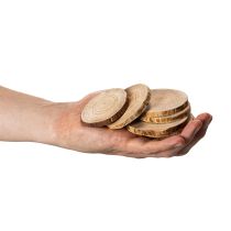 Artikel Holzscheiben rund Natur 6 cm 300 g für Dekoration und Basteln