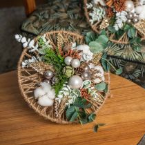 Artikel Künstliche Baumwollblüten Dekoration für Trockenfloristik und Tischdeko