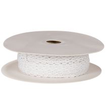 Artikel Spitzenband aus Baumwolle Weiss 15 mm x 10 m für Dekoration und Basteln