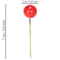 Artikel Künstliche Mini-Weihnachtskugeln Rote Beeren Ø 1,5-2 cm 48 Stück