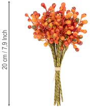 Artikel Künstlicher Beerenbund aus Kunststoff, 20 cm, Orange