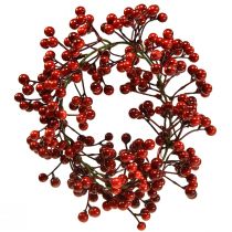 Beerenkranz Rot Kunstpflanzen Rot Weihnachten Ø20cm