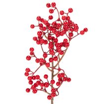 Artikel Künstlicher Ilexzweig mit roten Beeren 47cm 3 Stück