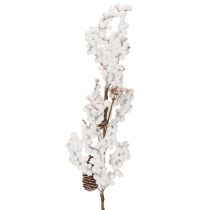 Artikel Künstlicher Winterzweig mit Zapfen und Beeren Weiss 60 cm