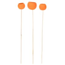 Artikel Bell Cup Mix Orange auf Holzstab 15 Stück ca. Ø 3–5,5cm