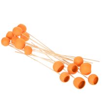 Artikel Bell Cup Mix Orange auf Holzstab 15 Stück ca. Ø 3–5,5cm