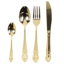 Artikel Besteck-Set aus Edelstahl 16-teilig goldfarben im Karton