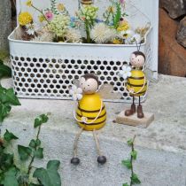 Biene mit Blume, Dekofigur, Frühling, Tischdeko H21cm 2St