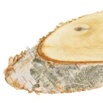 Artikel Birkenscheiben oval Natur Holz 18–22 cm 10er-Set für Dekoration und Basteln