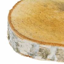 Artikel Birkenscheiben Rund Ø11-13 cm, 12 Stück, Holzscheiben für Tischdeko und Bastelarbeiten
