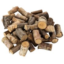 Artikel Deko-Holzstücke Birke mit Rinde 3 cm 300 g für Bastelarbeiten