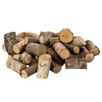 Artikel Deko-Holzstücke Birke mit Rinde 3 cm 300 g für Bastelarbeiten