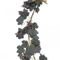 Deko Girlande Weinlaub und Trauben Herbstgirlande 180cm