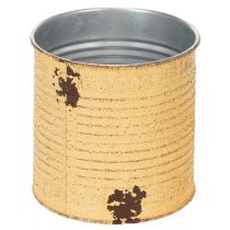 Artikel Blechdose Deko Dose Apricot Metall Pflanztopf Ø11cm H10,5cm