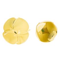 Artikel Hängedekoration Metallblüten 6 cm, 6 Stück, Gelb-Grün für Innen und Aussen