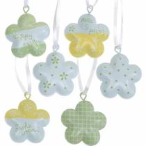 Artikel Blume zum Hängen Metall Ø4cm Dekohänger Osterdeko Frühlingsdeko 12 St