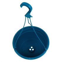 Artikel Blumenampel aus Kunststoff Ø25cm Blau für den Aussenbereich