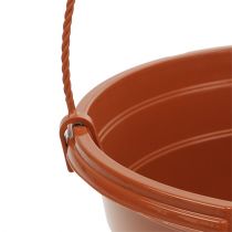 Artikel Blumenampel aus Kunststoff Ø25 cm in Terrakotta mit Hängevorrichtung