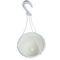 Artikel Blumenampel aus Kunststoff Ø30cm Weiss